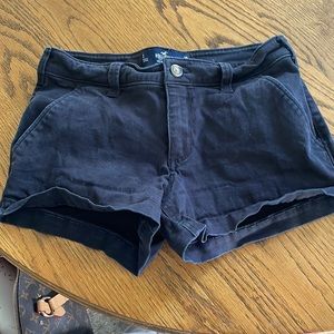 Black Hollister mid rise short 3” classic stretch size 1 w 25 shorts